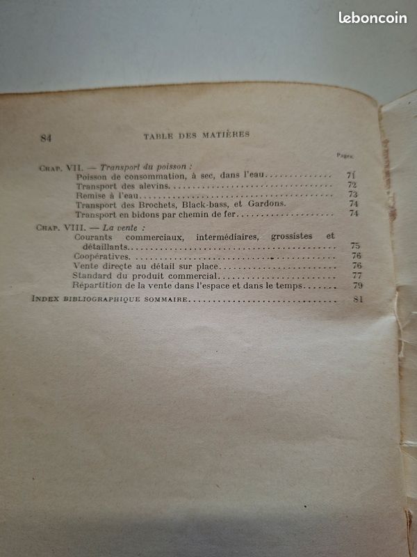 4585: Livre ancien : La pisciculture en étangs (Cypriniculture) - Maison Rustique (image 7)