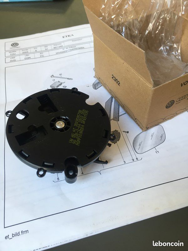Bouton De Réglage Rétroviseur Gauche Pour VW Caddy 3 - Réf. OEM 1T1959565F / NTY EWS-VW-105 - Neuf Sous Emballage