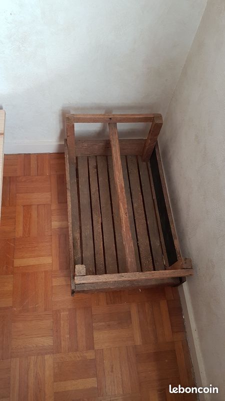 Portant bois avec pied (image 1)