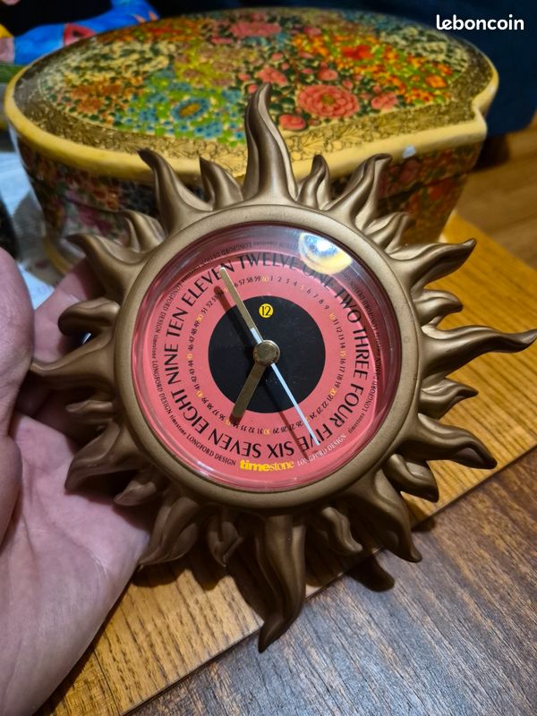 Horloge Vintage "Sunburst" - Timestone Longford Design - Années 90 (image 4)