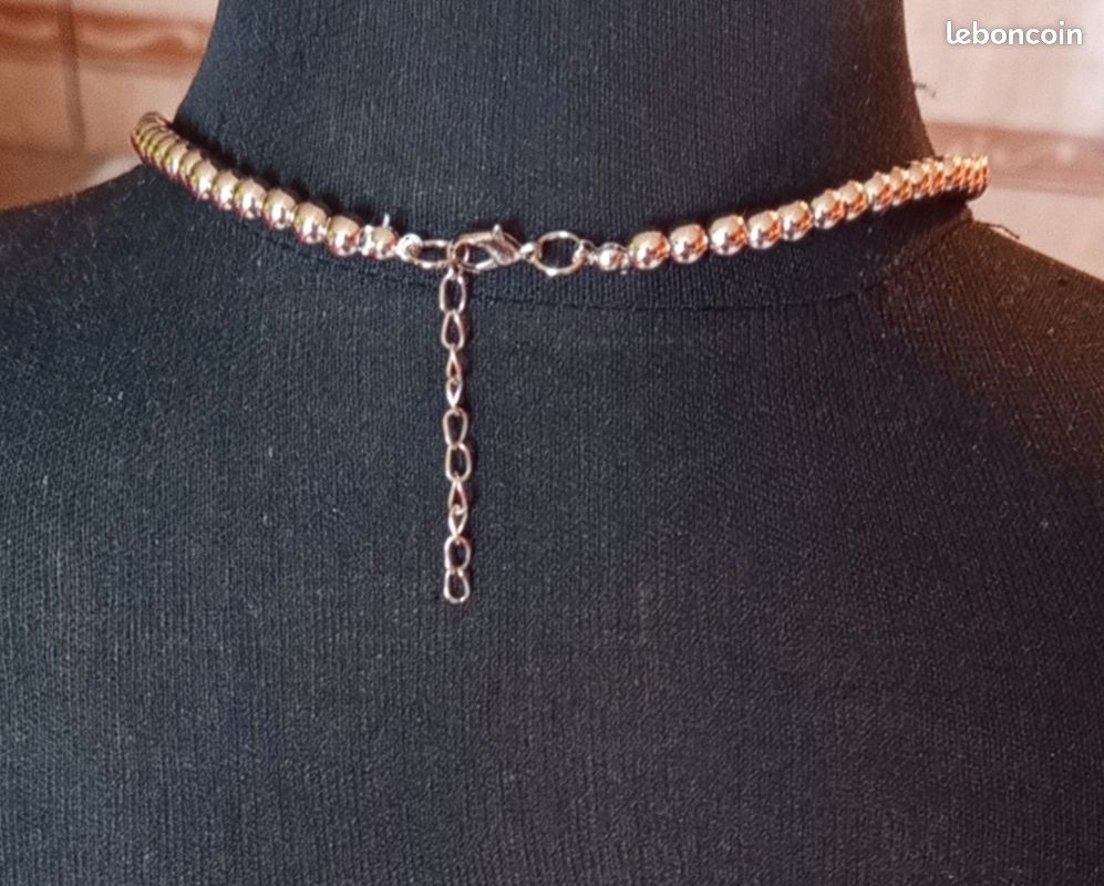 Joli collier multicolor avec chaînette de réglage (image 3)