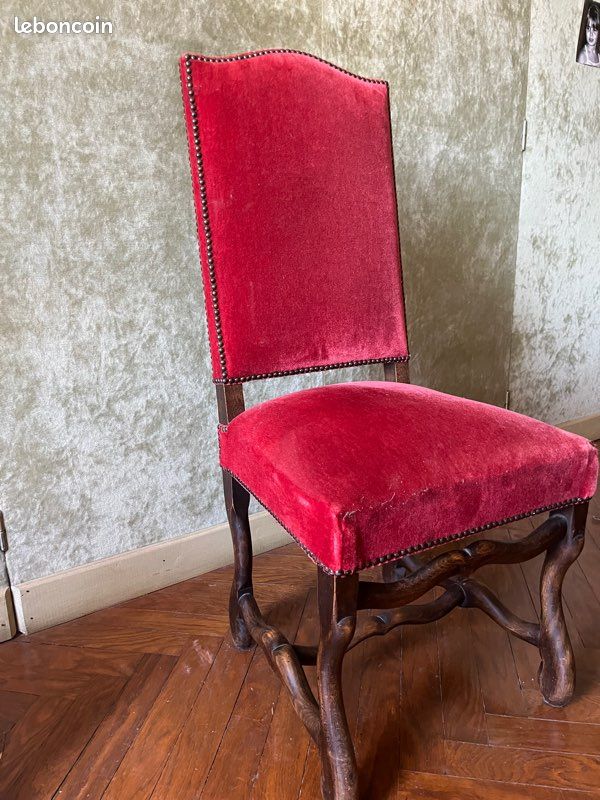 Chaise Louis XIII Os de mouton (image 2)