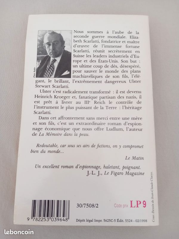Livre "L'héritage Scarlatti" (image 2)