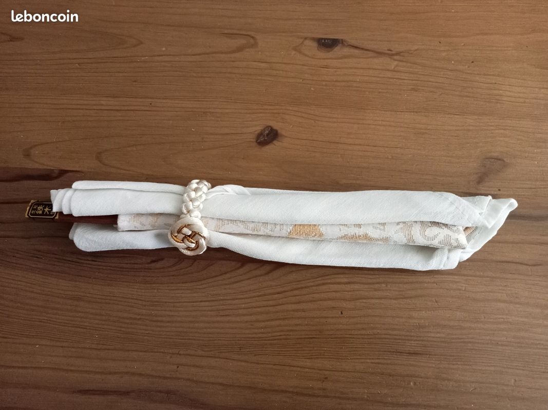 NEUF : 2 sets de table asiatiques, avec serviettes et baguettes (image 4)