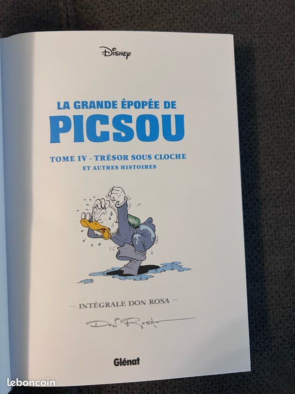 La grande épopée de picsou tome 4 trésor sous cloche intégrale don rosa état neuf (image 5)