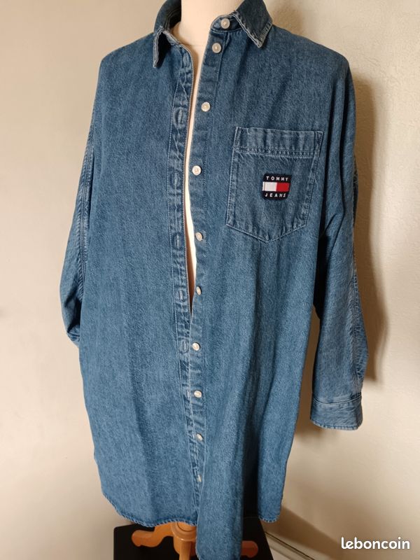 Robe chemise jean Tommy Hilfiger Vêtements