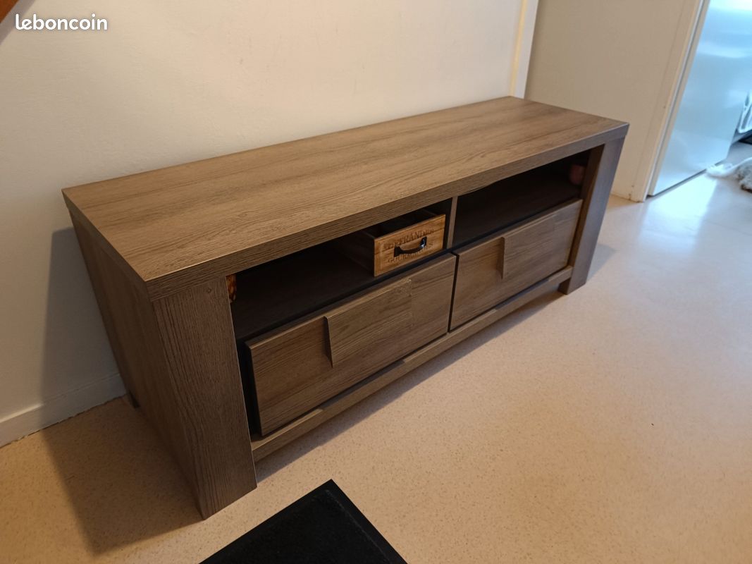 Meuble TV / rangement bois (image 2)