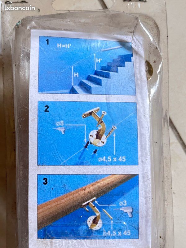 Main Courante D'escalier Pour Murs Supports De Rampe D'escalier Support Mural En Fer Forgé En Métal Doré Barre D'appui Antidérapante De Sécurité Adaptée Aux Escaliers, Coin Carré ( Size : 570cm