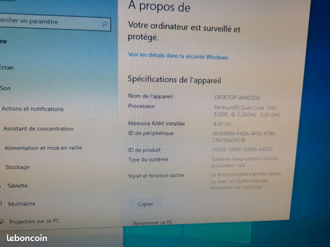 Ordinateur asus tout en un (image 2)