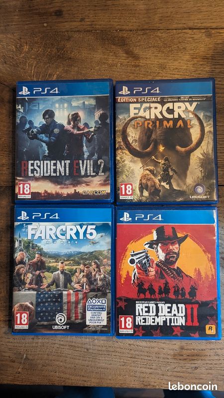 Red Dead rédemption 2- Résident Evil 2- Far Cry Primal- Far Cry 5 (image 1)