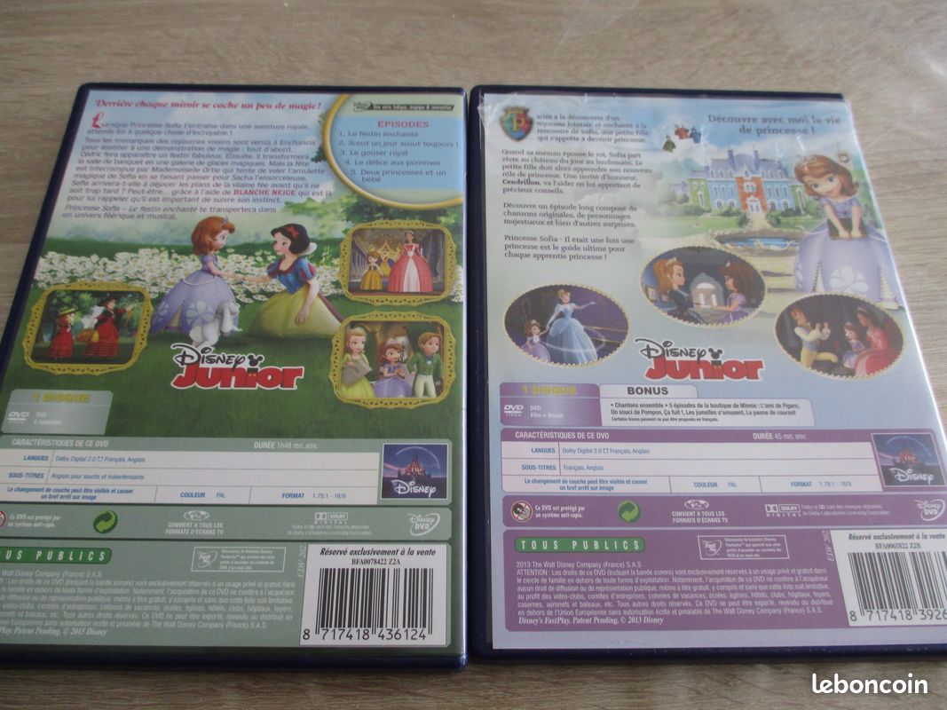 Lot de 2 dvd Princesse Sofia (image 2)
