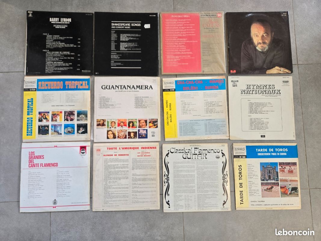 Lot Vinyles Éclectique : Piazzolla, BO Barry Lyndon, Classique & Flamenco (image 2)