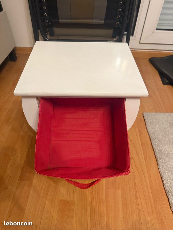 Table de chevet tiroir en tissus pas cher (image 2)