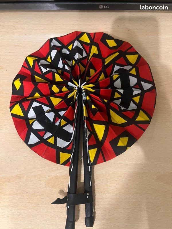 Eventail wax pagne African (image 18)