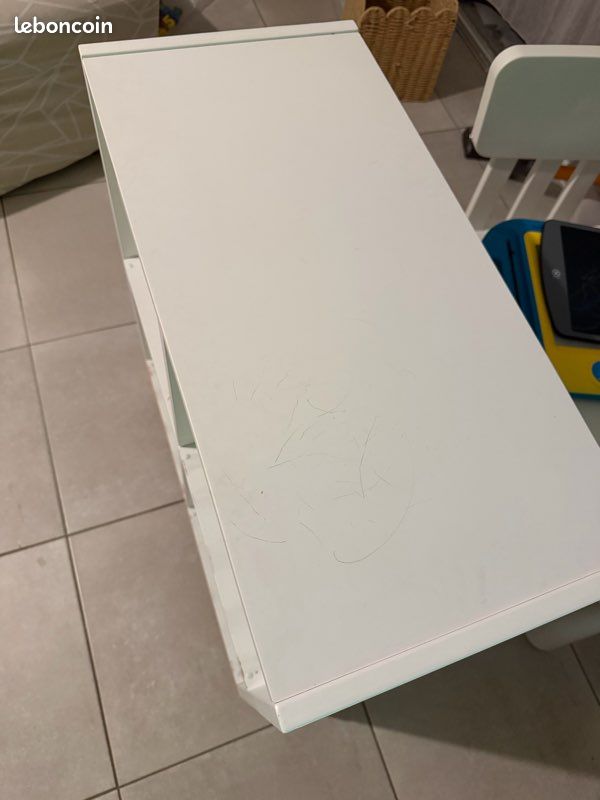Meuble 4 cases - blanc + panier enfant (image 4)