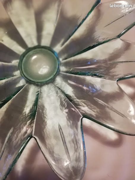 Grande coupe verre fleur (image 12)