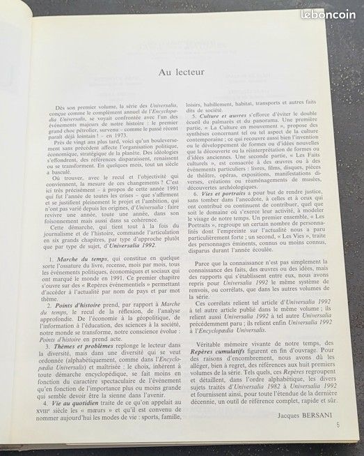 Encyclopaedia Universalis- Edition 1992 - livre sur l'année 1991 (image 5)