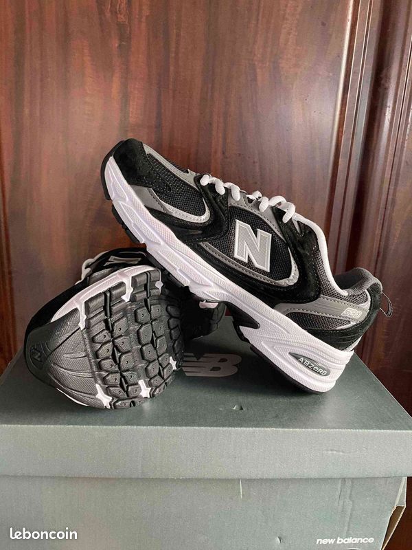 Baskets New Balance noir blanc (image 2)