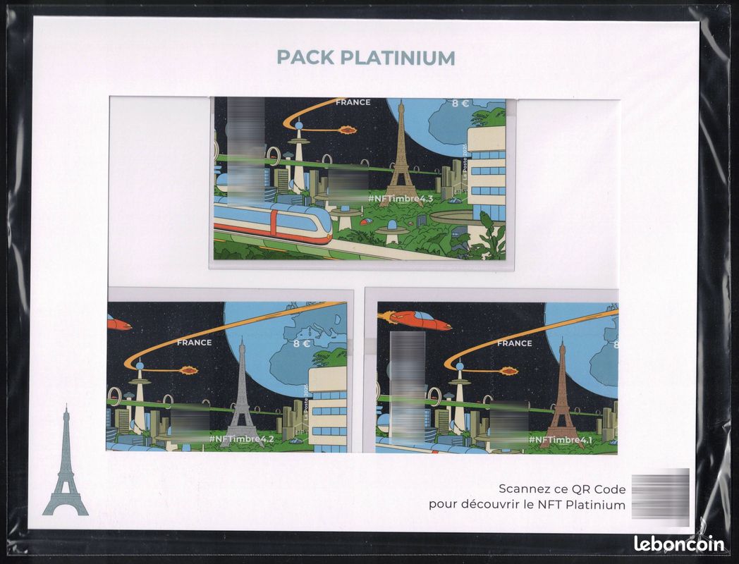 Timbres CRYPTO - FRANCE 2025 - Pack PLATINIUM #NFTimbre4 - TIRAGE 2000  EXEMPLAIRES - Collection