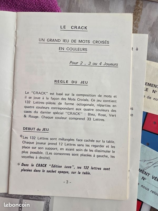 Jeu du crack edition luxe vintage complet (image 5)