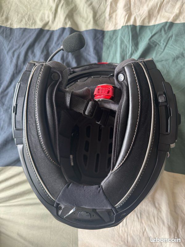 Casque HJC RPHA 91 COMBUST MC-3HSF XL + Intercom HJC smart 21B bon état (image 3)
