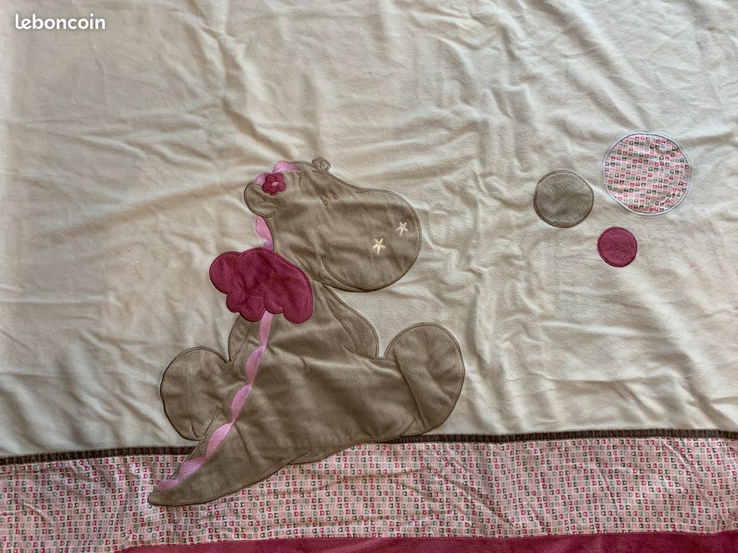 Housse de couette lit bébé Noukie's Victoria et Lucie (image 2)