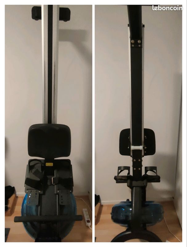 Rameur STUDIO Métal Argenté - Pour Pièces Ou Réparation (poids Supporté 150 Kg)