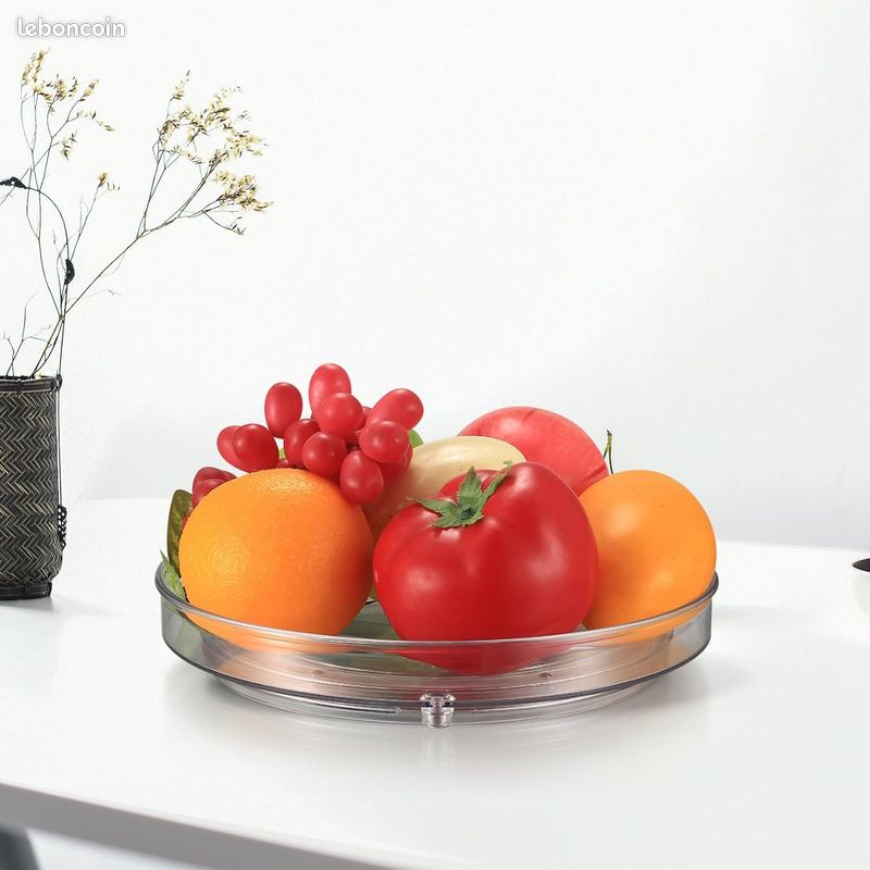 Organisateur De Plateau Tournant, Organizer Rangement Epices Rotatif Cuisine Organisateur Dtagre De Placard Plateau De Rangement Rotatif Support Condiments En Plastique Blanc 58051653