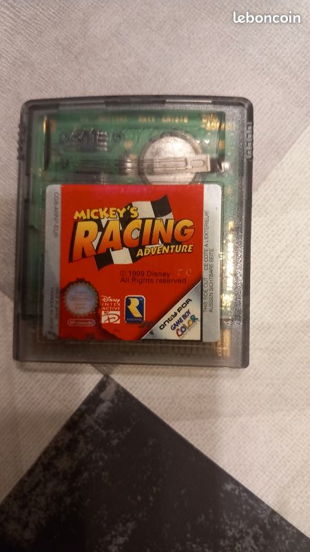 Jeu Game Boy Color : MICKEY'S RACING ADVENTURE - Bon état, Version Boîte Et Notice