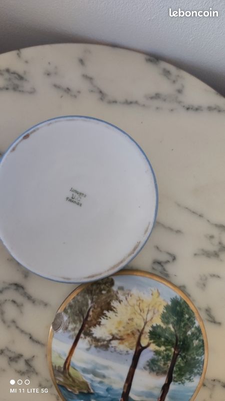 Boite porcelaine Limoges signée Leroux (image 2)
