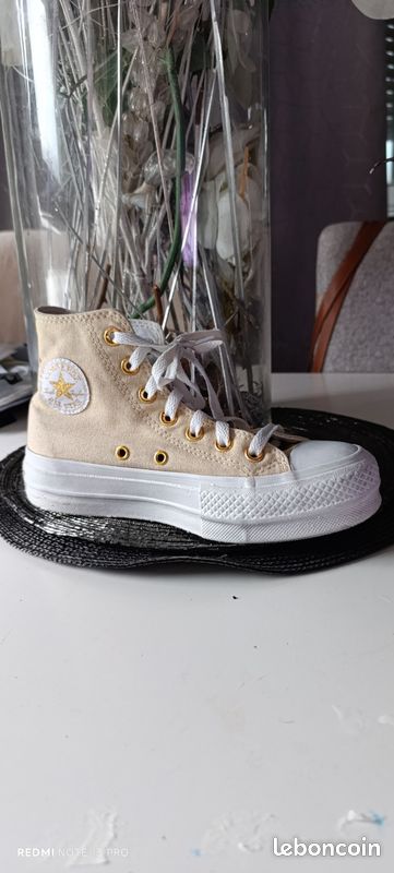 Chaussures Converse Converse Plateforme Sable Superbes Converses
