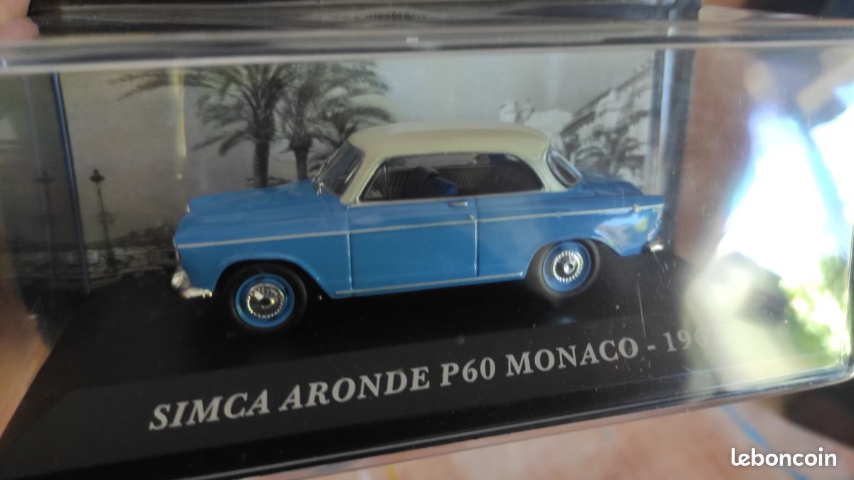 1/2 Diecast miniaturas: Simca Aronde P-60 1/2 Auto Vintage De Luxe
