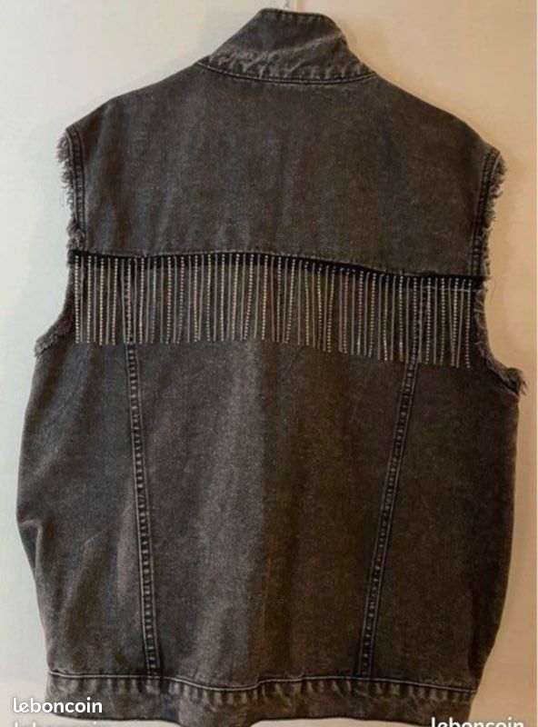 Veste Jean Noir Délavée - Allison (image 2)