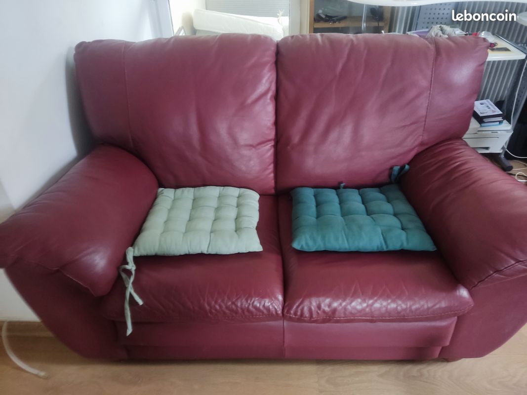 Canapé cuir souple (image 1)