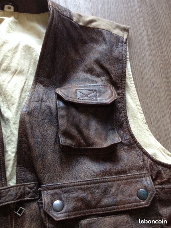 Gilet Cuir Homme style Western (image 3)