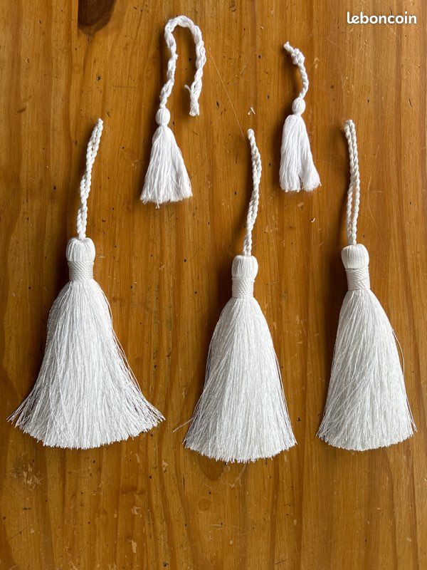 Pompons passementerie blanc (image 1)