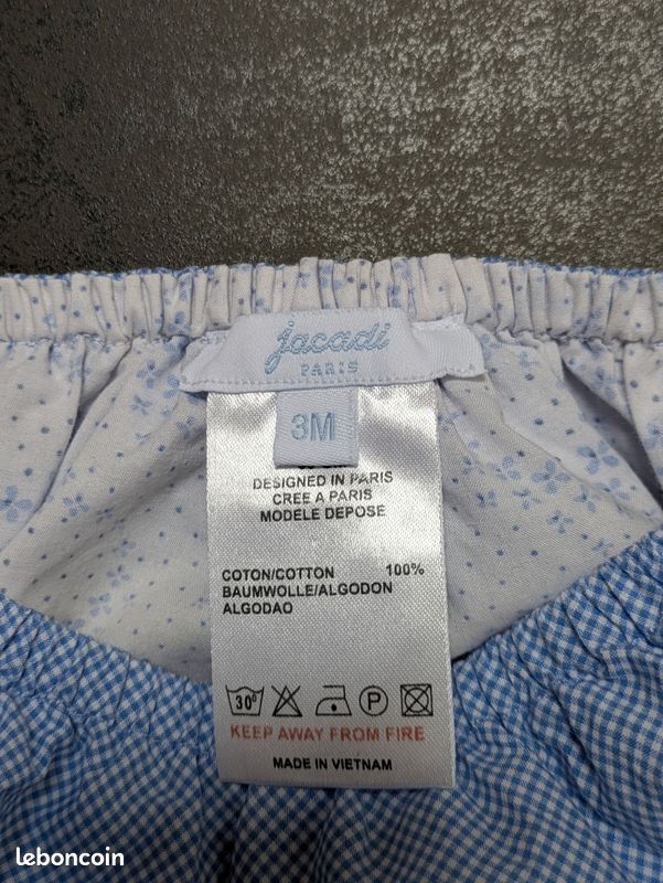 Ensemble fille blouse+boomer Jacadi (image 3)