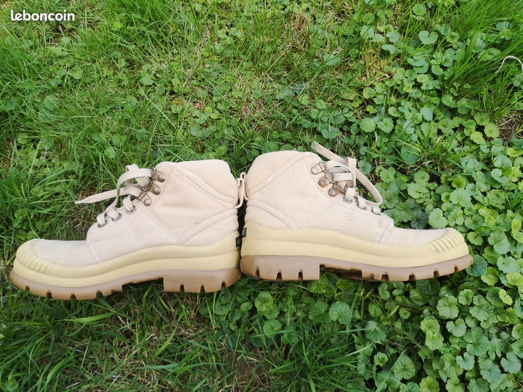 Baskets basses en coton TAMARIX HOMME kaki AIGLE