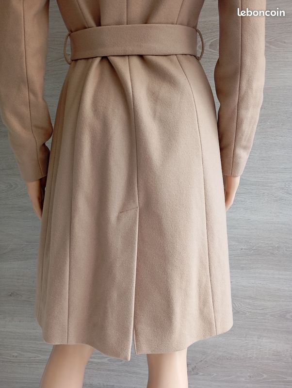 Veste Ceinturée Ted Baker Femme Taille 2 - Laine, Occasion Très Bon état, Couleur Grise
