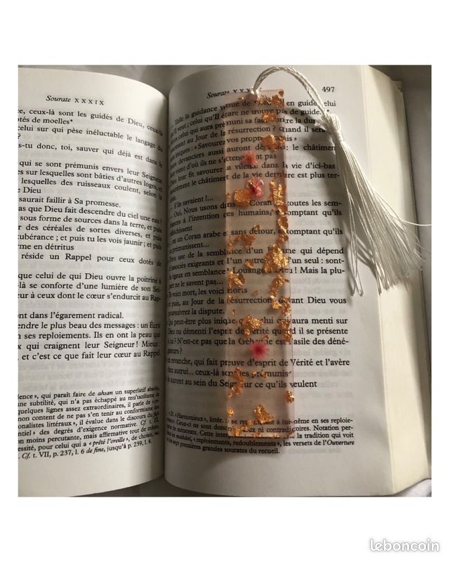 Marque pages en resine epoxy (image 1)