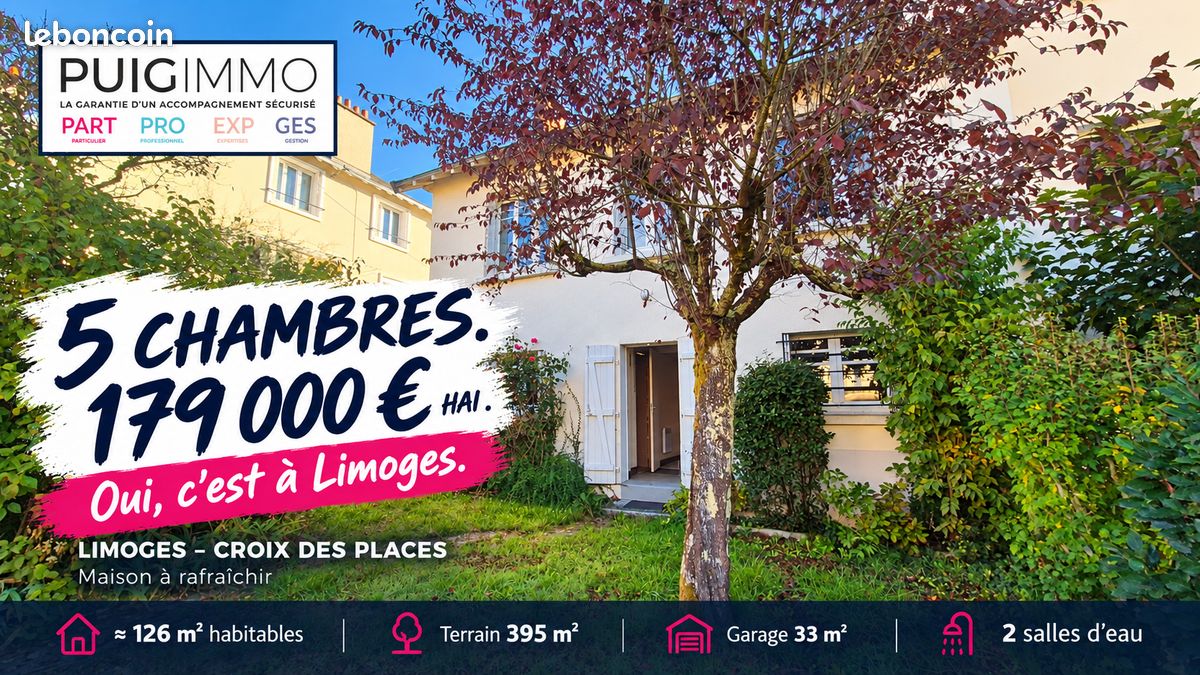 Maison 6 pièces 126 m² · à Limoges · 126 m² · 179 000 €