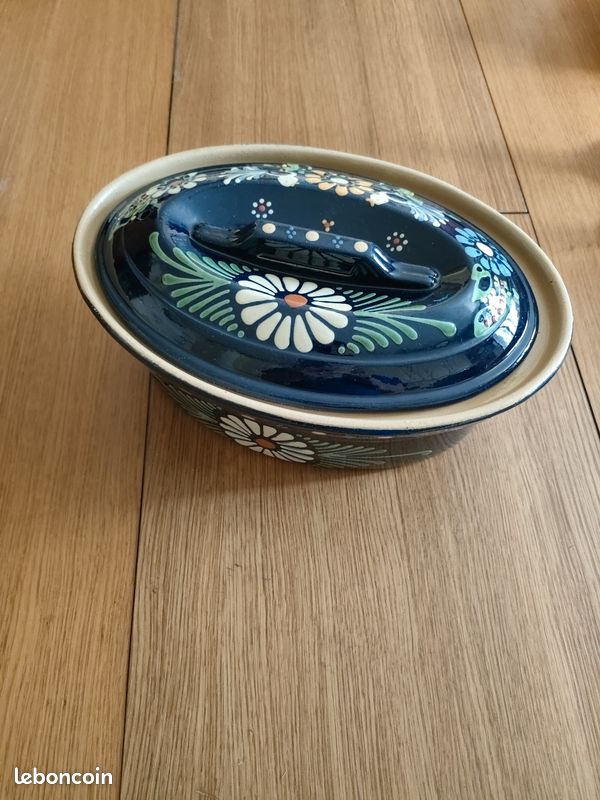 Terrine à Baeckeoffe alsacienne en terre cuite - 30 cm (image 1)