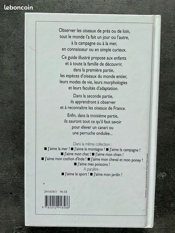 Livre j'aime les oiseaux Neuf (image 2)