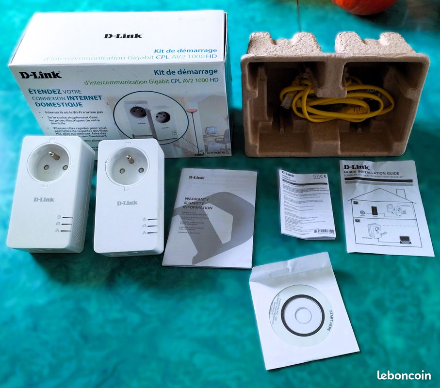 D-LINK Adaptateur CPL DHP-P309AV+DHP-P308AV pas cher
