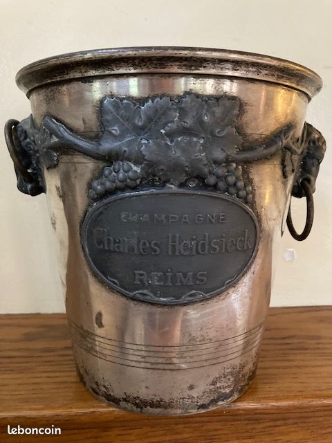 Seau à champagne C. Heidsieck Reims Argit Paris - Années 30