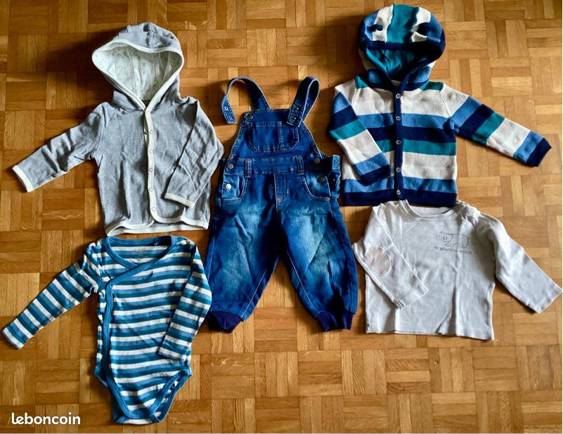 Vêtements automne-hiver 74-80 cm/ 6-12 mois (image 1)