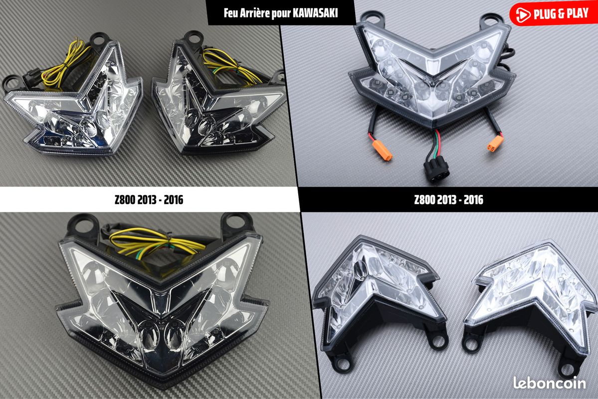 Feu Arrière LED Avec Clignotants Intégrés Pour Kawasaki Z750 Z1000 2003-2006