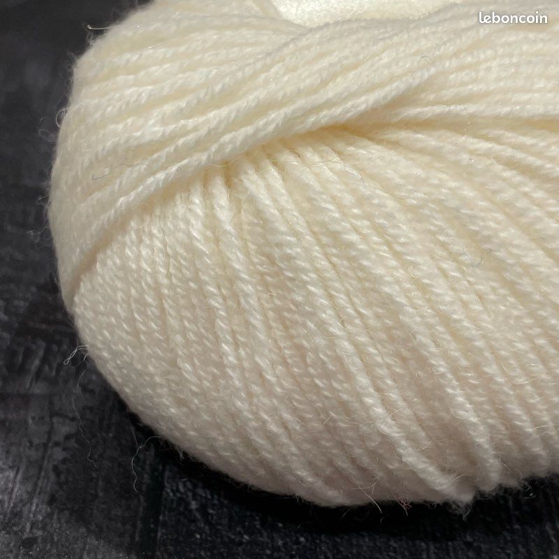 Alpaga yack mérinos et soie Noble AB naturel sans teinture 10 pelotes de 50g 120m (image 6)