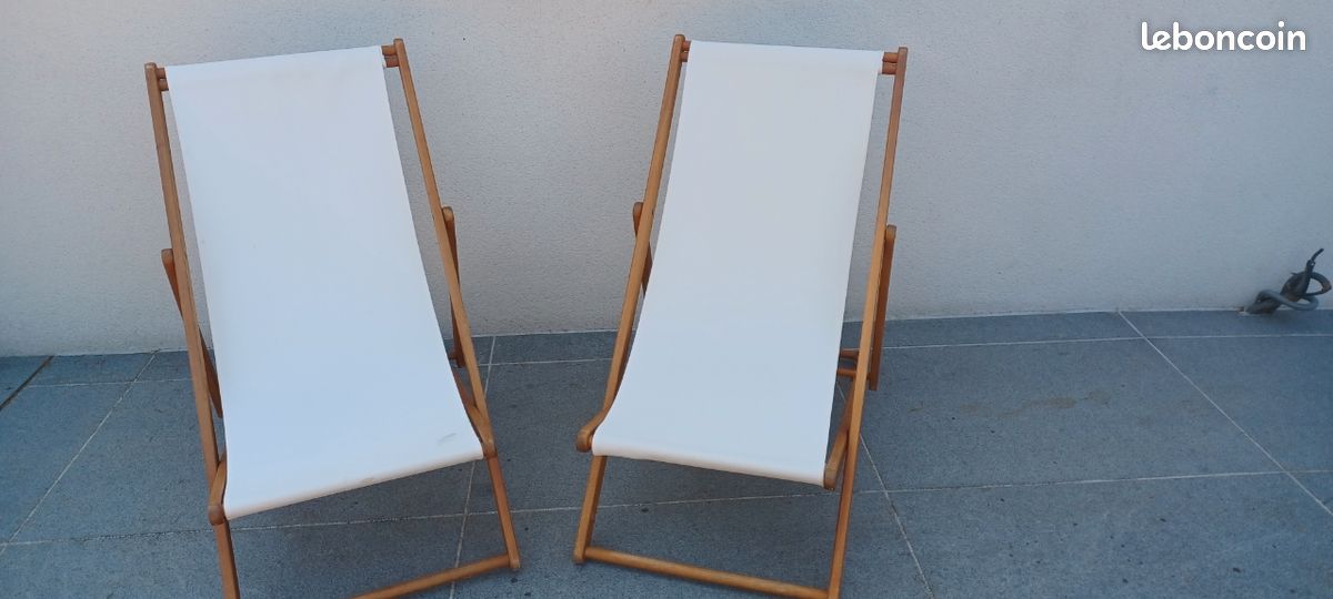 2 chiliennes en bois exotique (image 5)