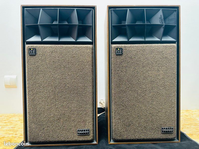 Enceintes Hifi Grundig 506 – 2 Voies Blanc – Vérifiées, Garantie 1 An